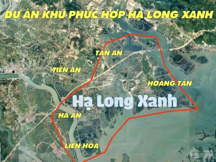 Bản đồ vị trí dự án Vinhomes Hạ Long Xanh với các kết nối giao thông quan trọng