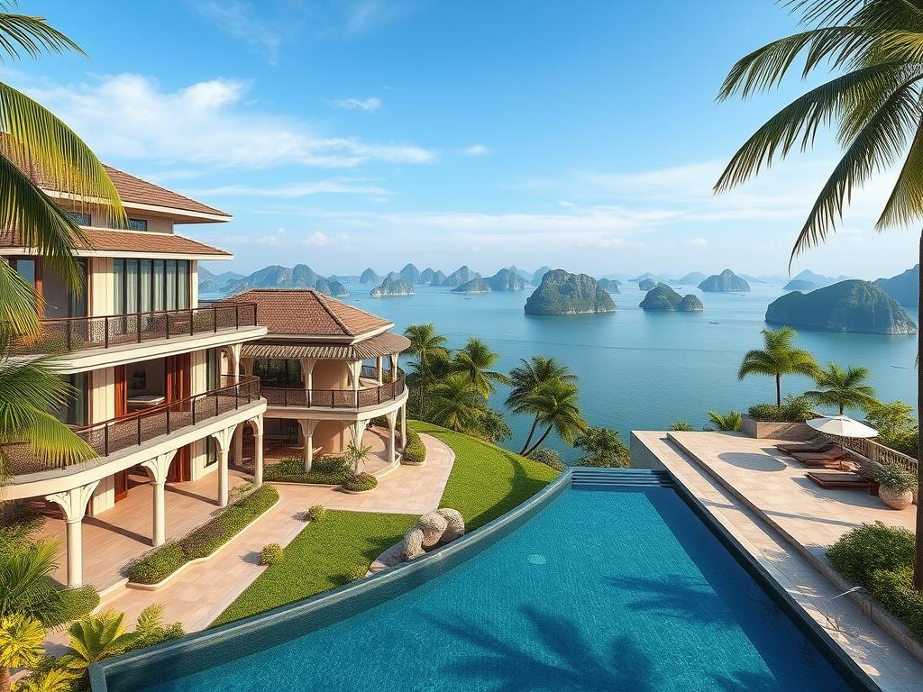 Biệt thự nghỉ dưỡng view biển Vinhomes Hạ Long Xanh