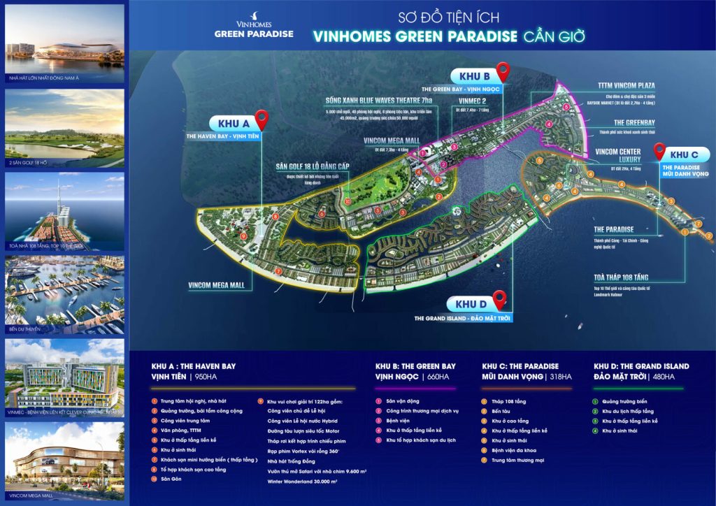 Dự án khu đô thị Vinhomes Green Paradise tại Cần Giờ, TP.HCM đang mở bán