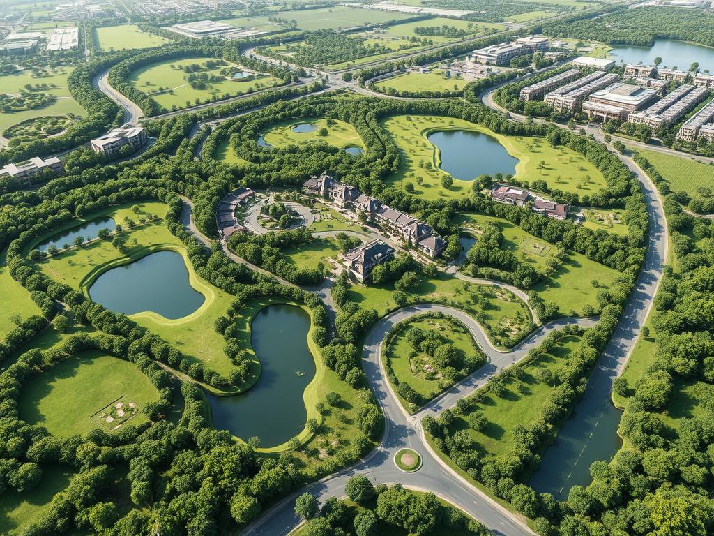 Không gian xanh tại Vinhomes Golden City Dương Kinh Không gian xanh tại Vinhomes Golden City Dương Kinh