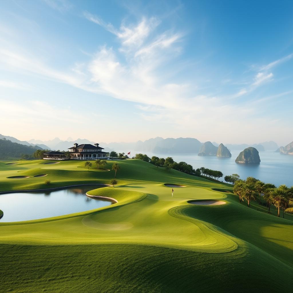 Sân golf tại Vinhomes Hạ Long Xanh