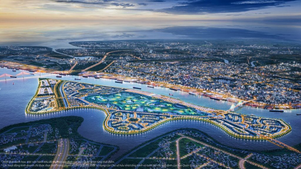 Tổng thể dự án Vinhomes Vũ Yên Hải Phòng phân khu về đêm Tổng thể dự án Vinhomes Vũ Yên Hải Phòng phân khu về đêm