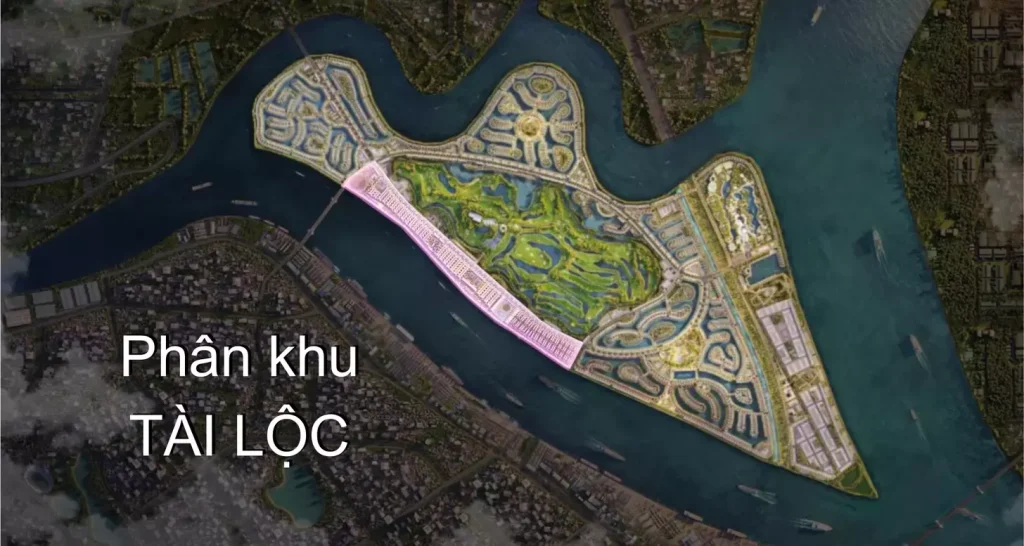 Vị trí chiến lược của Phân khu Tài Lộc Vinhomes Royal Island