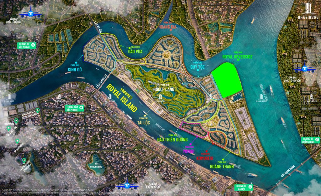 Mặt bằng phân khu Royal Riverside Vinhomes Vũ Yên Mặt bằng phân khu Royal Riverside Vinhomes Vũ Yên