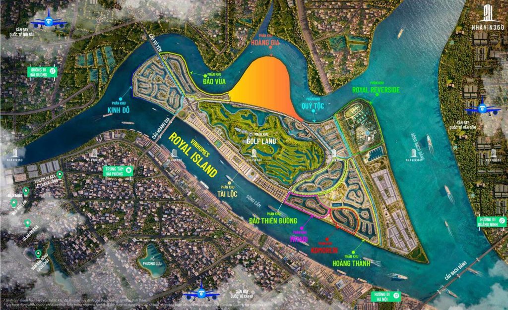 Phân khu Hoàng Gia tại Vinhomes Royal Island Vũ Yên