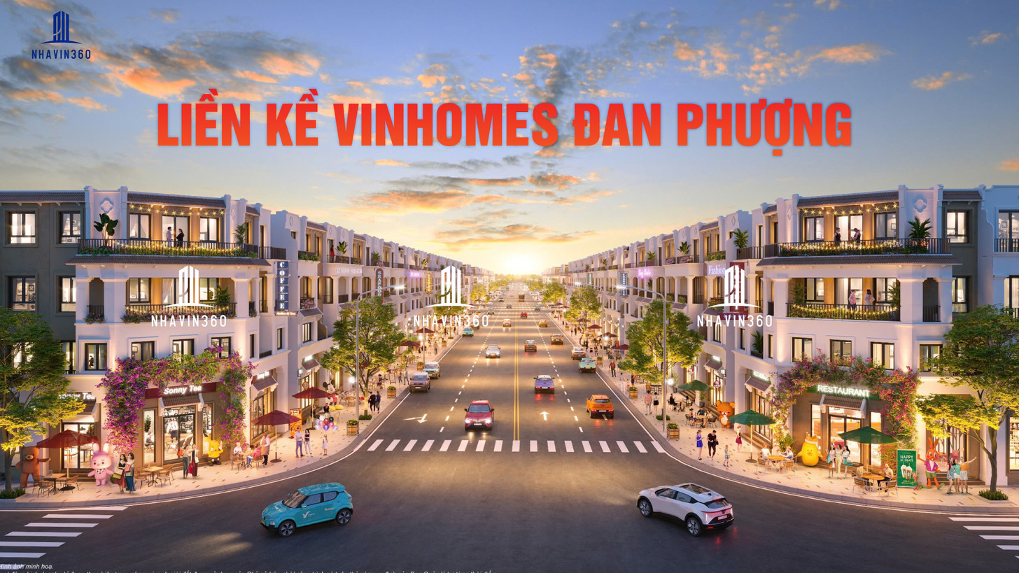 Phối cảnh nhà liền kề và shophouse tại Vinhomes Đan Phượng